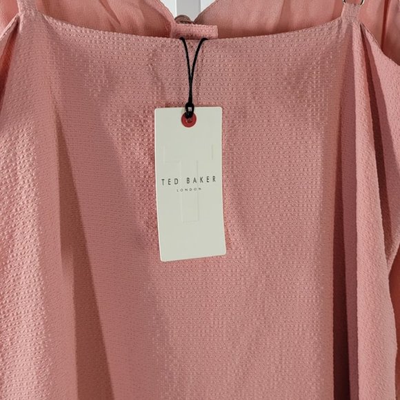 TED BAKER LONDON button through cami dress Sz 2  NEW - Picture 7 of 9